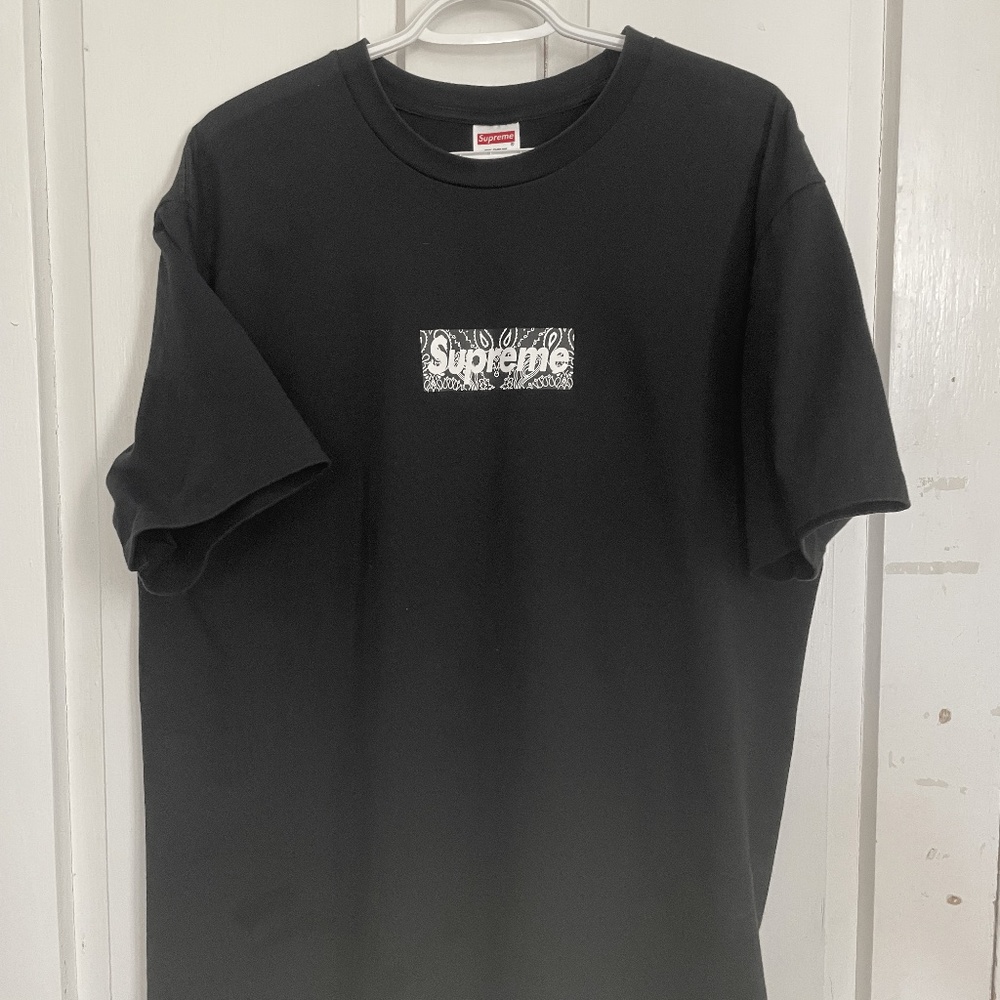 Supreme Black Bandana T--shirt